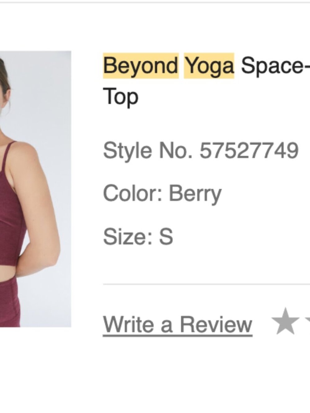 Spacedye Slim racerback cropped tank - Picture 6 of 6